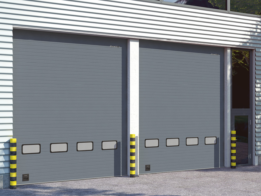 Зона применения привода промышленных секционных ворот