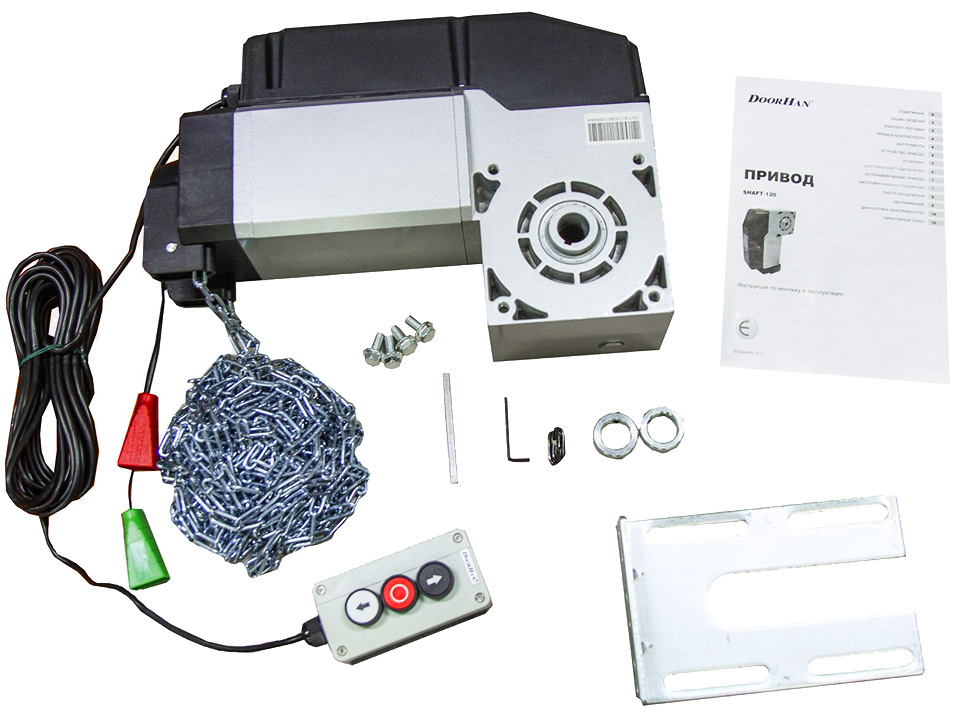 Базовая комплектация привода для промышленных секционных ворот Shaft-120KIT ДорХан