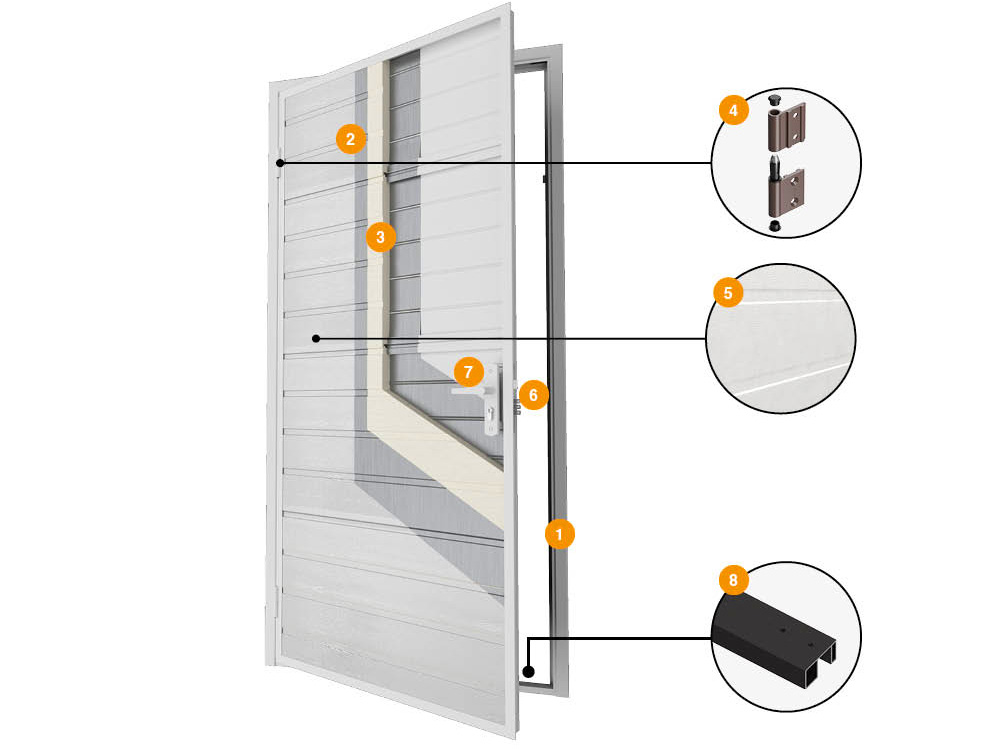 Конструкция гаражной двери "Ультра" DoorHan