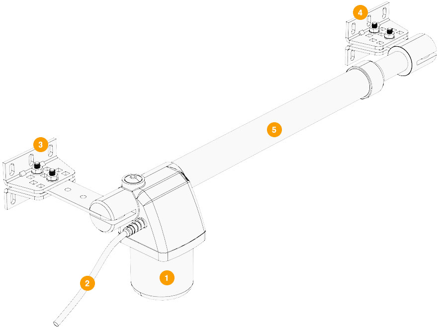 Конструкция привода для распашных ворот