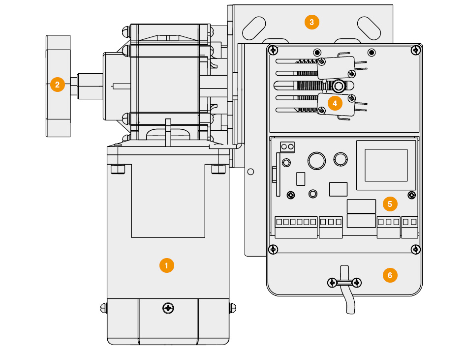 Конструкция привода промышленных секционных ворот