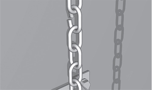 Установка ручного цепного привода Doorhan