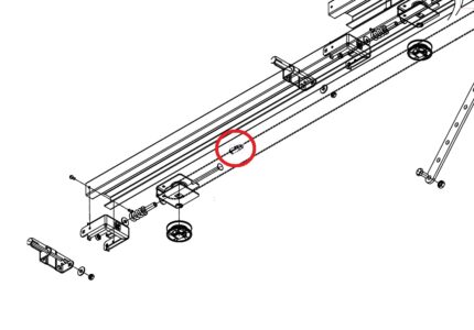 Фиксатор концевика ременной для направляющей PK