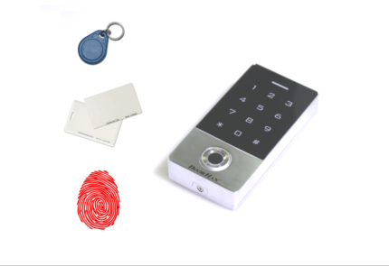 Кодовая клавиатура со встроенным считывателем отпечатков пальцев и карт (EMarine)