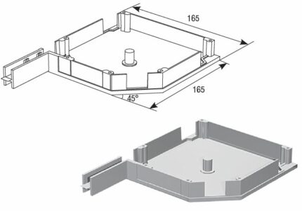 Крышка боковая RK16508 серебристая