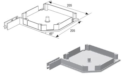 Крышка боковая RK20503 серая