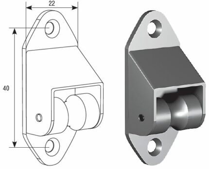 Направляющая для шнура RT02 коричневая