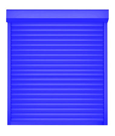 Рольставни DoorHan 2200х1000 цвета RAL 5005 (синий) невзломостойкие без автоматики