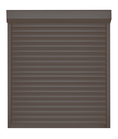 Рольставни DoorHan 2600х1100 цвета RAL 3000 (коричневый) невзломостойкие с автоматикой