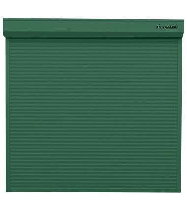 Рольворота DoorHan 4000х1000 цвета RAL 6005 (зелёный) взломостойкие с автоматикой