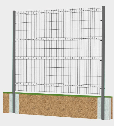 Система ограждений DoorHan 185000х2050 цвета RAL 7004 (серый)