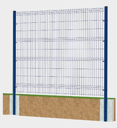 Система ограждений DoorHan 179000х1550 цвета RAL 5005 (синий)