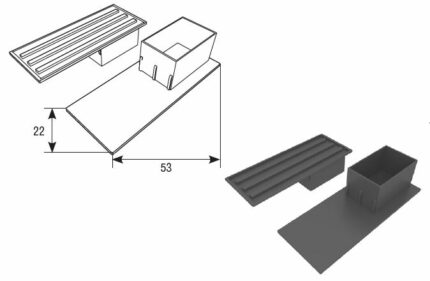 Заглушка для направляющего профиля PB5302 коричневая